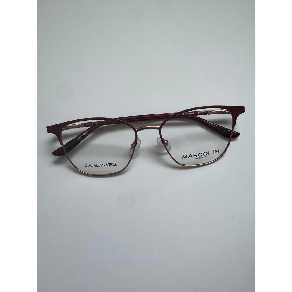 NEW Marcolin MA5023 Red and Gold Eyeglasses